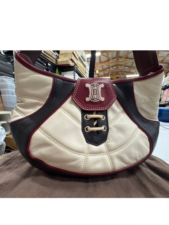 Celine Handbags - Celine Black/White/Red Vintage 2002 FIFA World Cup limited edition leather bag